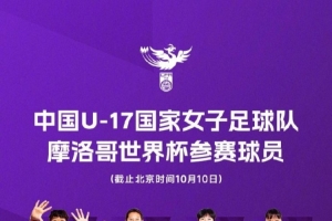 备战摩洛哥世界杯，中国U17女足21位青春战士蓄势待发