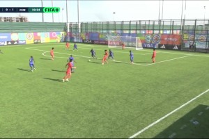 U15国足2-0南非！9号小将卧射破门后Siuuuuuuu！